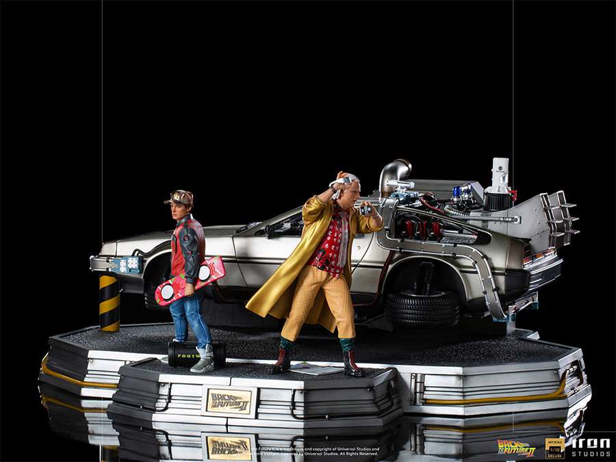 Bttf 2 DeLorean Full DLX Set 1/10 - Art Scale iron studios
