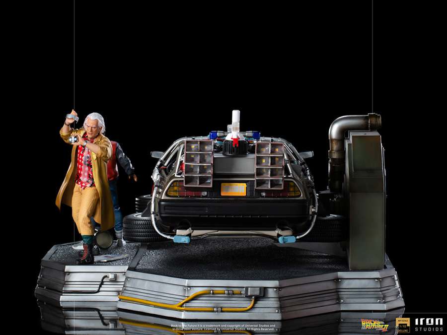 Bttf 2 DeLorean Full DLX Set 1/10 - Art Scale iron studios