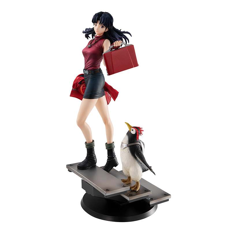 Rebuild Evangelion Gals Misato & Pen Pen Staty megahouse