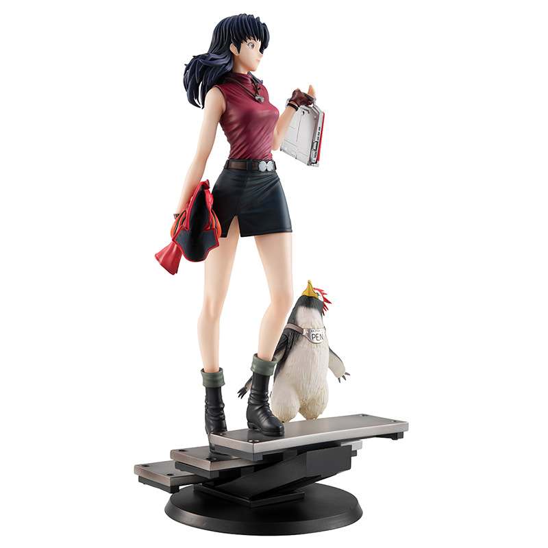 Rebuild Evangelion Gals Misato & Pen Pen Staty megahouse