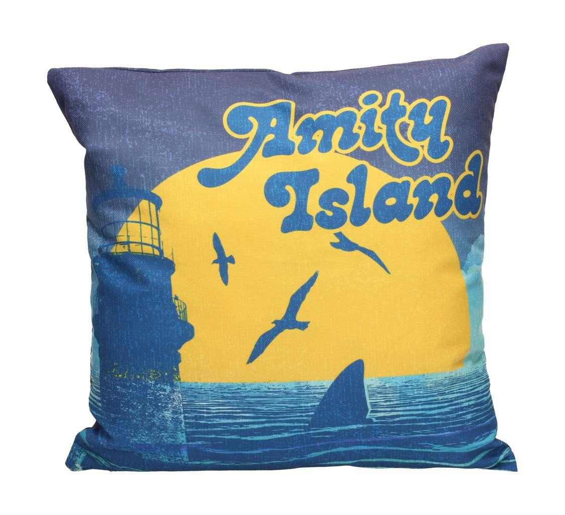 Jaws Amity Island Fyrkantig Kudde - Robotto