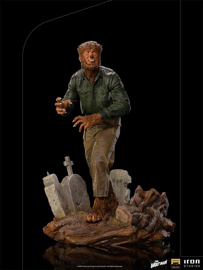 Universal Monsters Wolf Man Deluxe 1/10 Statue iron studios
