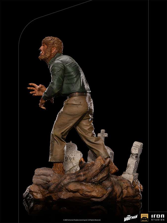 Universal Monsters Wolf Man Deluxe 1/10 Statue iron studios