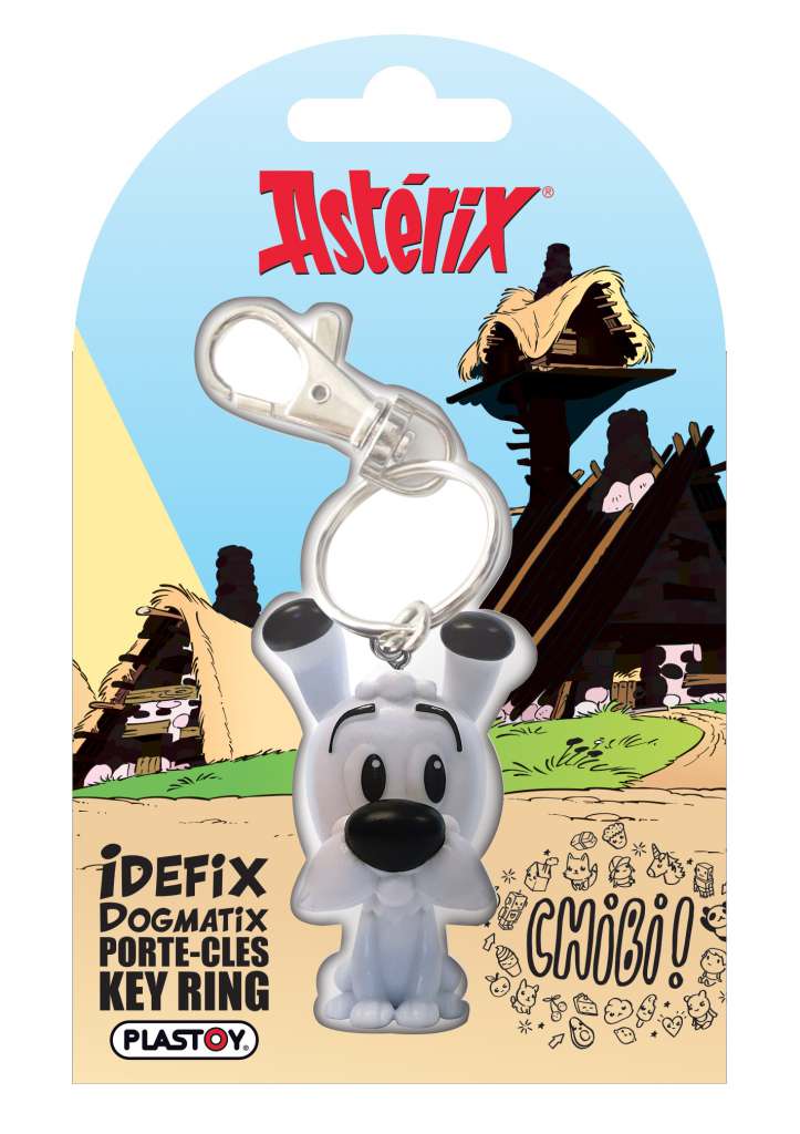 Asterix Idefix Chibi Nyckelring plastoy