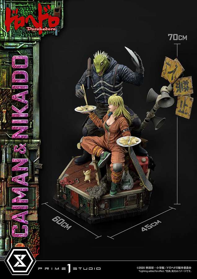 Dorohedoro Caiman & Nikaido Staty - Ultimate Premium Masterline prime 1