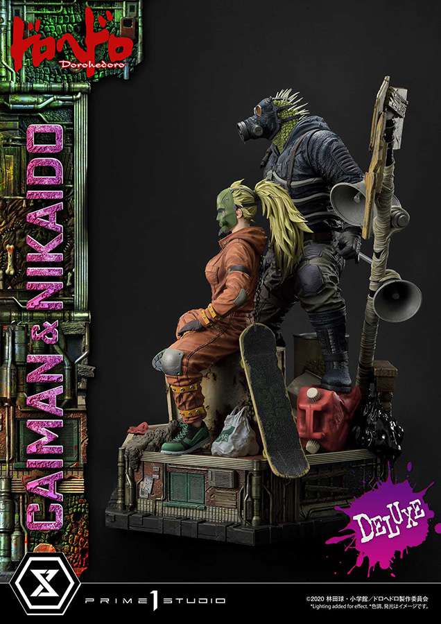 Dorohedoro Caiman & Nikaido Deluxe Staty prime 1