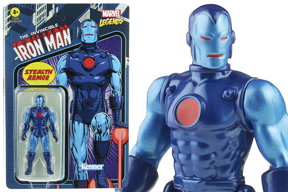 Marvel Legends Retro Stealth Suit Iron Man Actionfigur hasbro