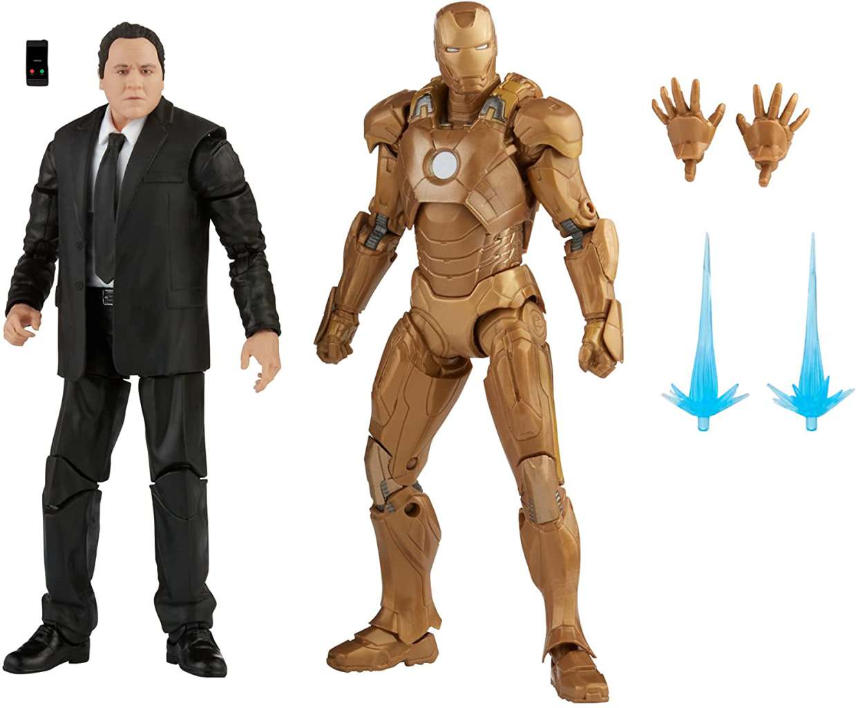 Marvel Legends Happy Hogan & Iron Man MK XXI Action Figure Set hasbro