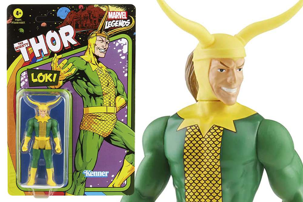 Marvel Legends Retro Loki Action Figure hasbro