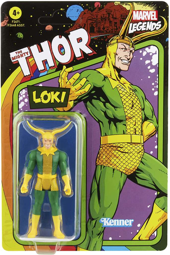 Marvel Legends Retro Loki Action Figure hasbro