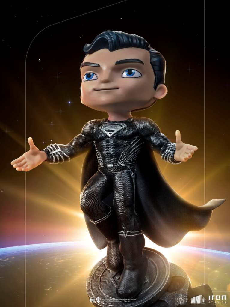Justice League Superman Black MiniCo Staty iron studios