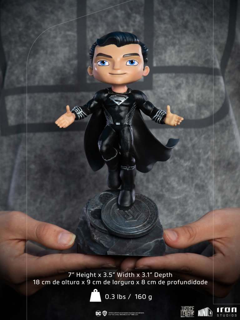 Justice League Superman Black MiniCo Staty iron studios