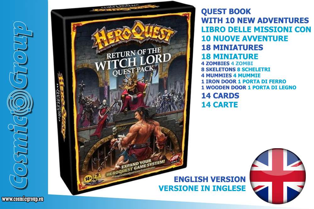 Heroquest: Return of the Witch Lord Expansion Set hasbro