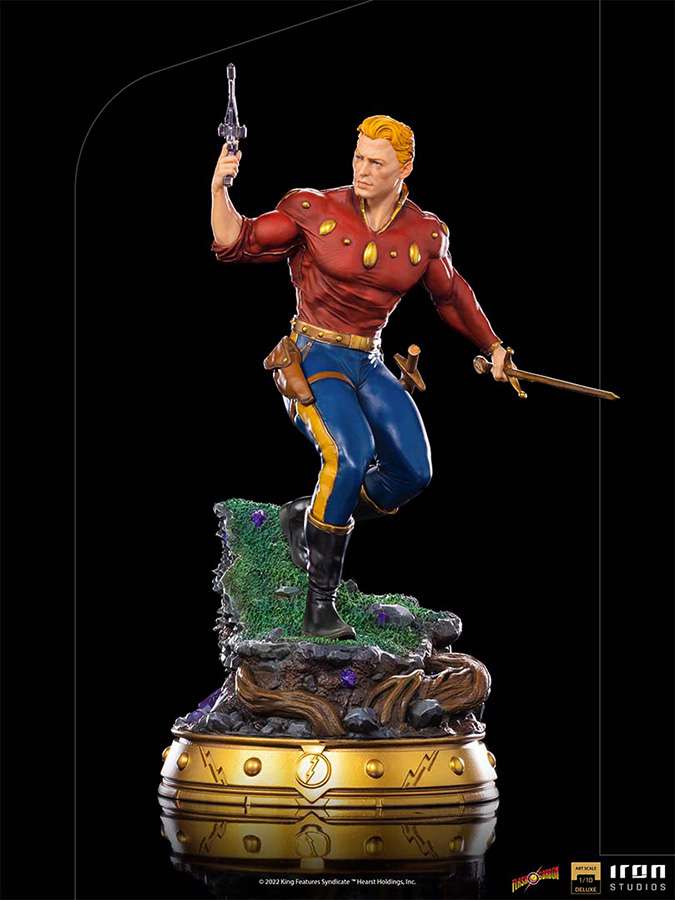 Flash Gordon Deluxe 1/10 Staty iron studios