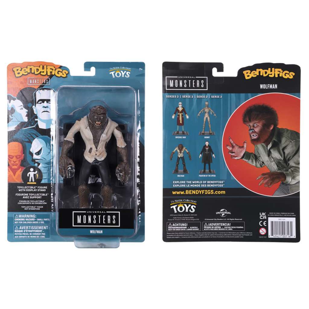 Universal Monsters Wolfman Bendyfig noble collections