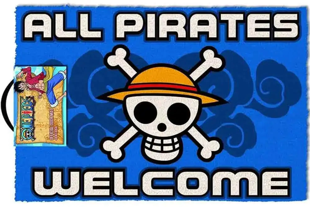 ONE PIECE ALL PIRATES WELCOME DOORMAT