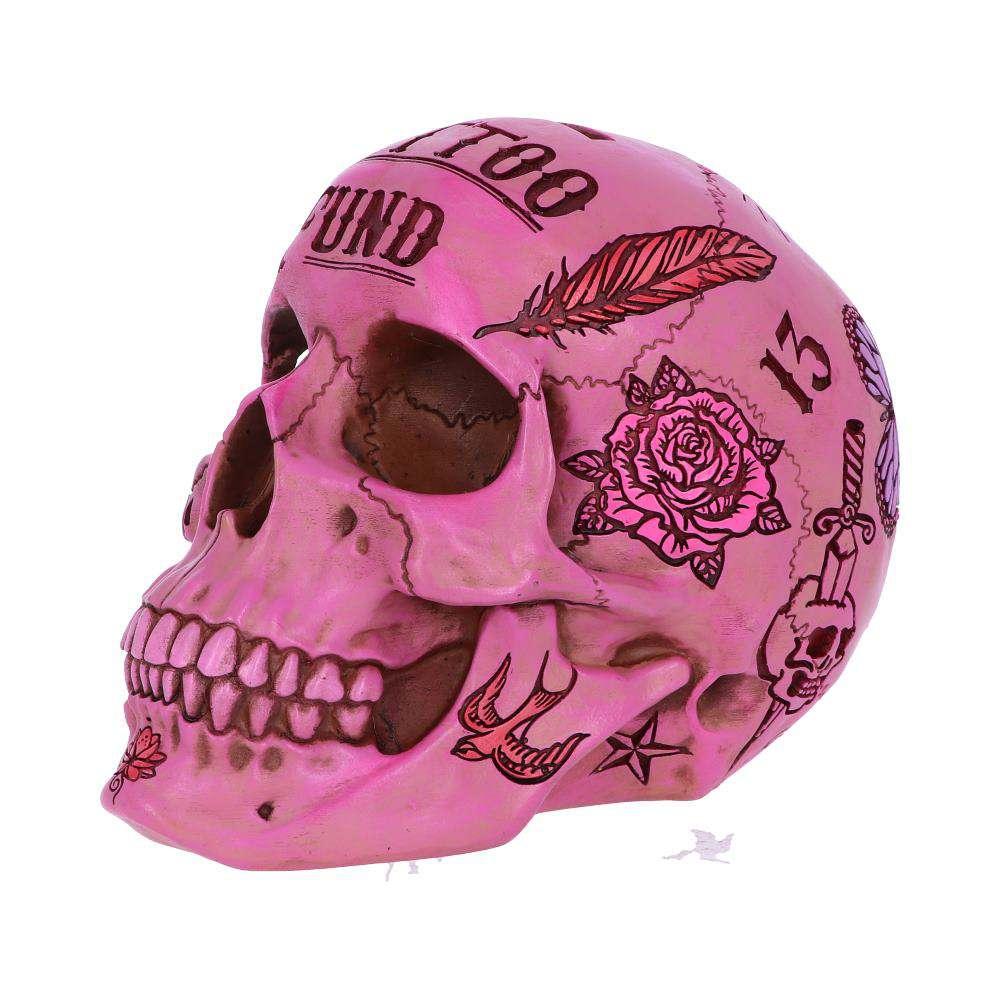 Rosa Tatuering Skalle Pengabank - Robotto