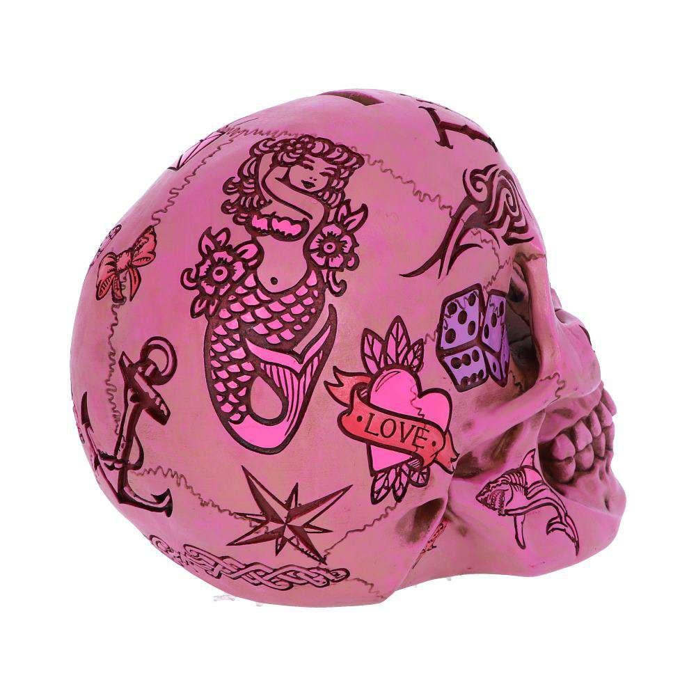 Rosa Tatuering Skalle Pengabank - Robotto
