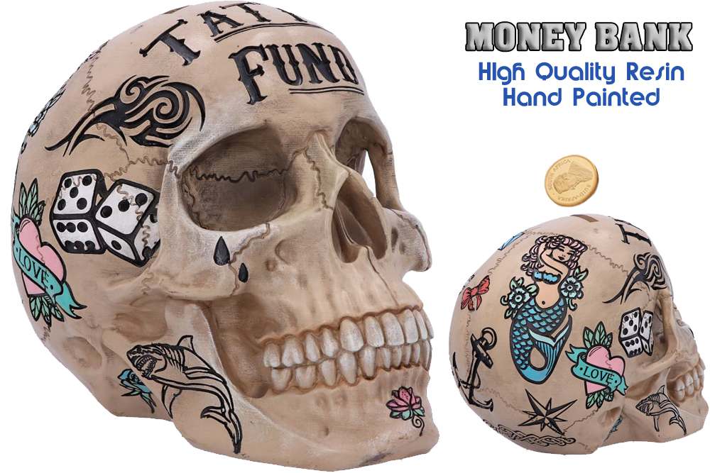 Bone Tattoo Skull Pengabox nemesis now