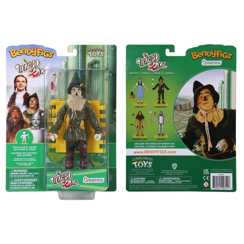 Wizard of Oz Scarecrow Bendyfig noble collections