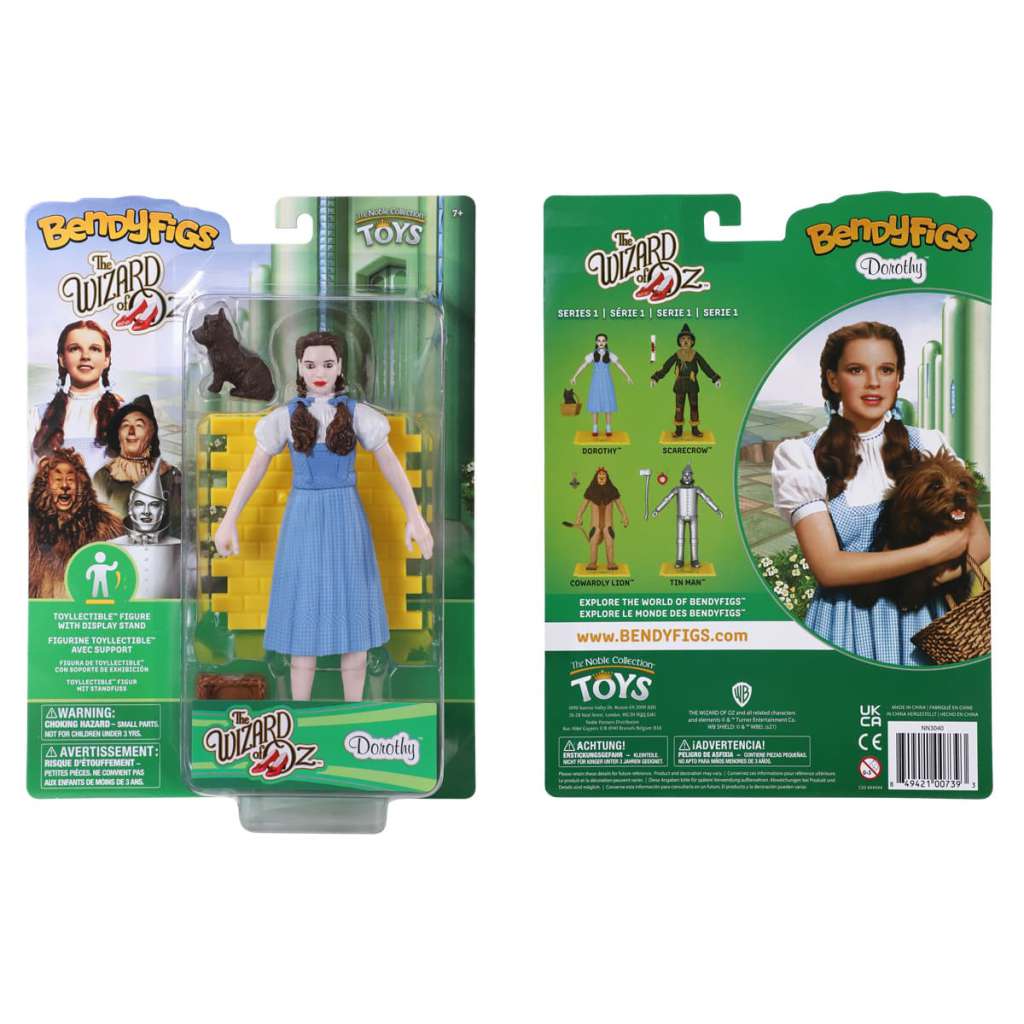 Wizard of Oz Dorothy Bendyfig med Toto noble collections