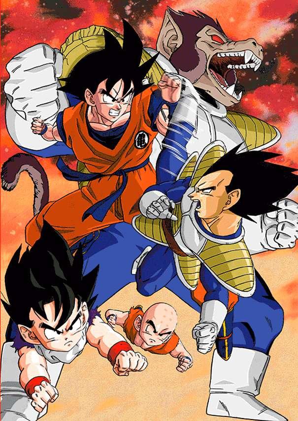 Dragon Ball Z Goku vs Vegeta 3D Effekt N - Robotto