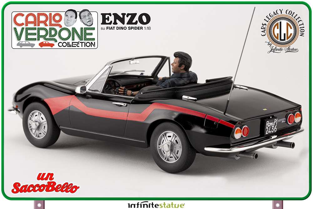 Enzo på Fiat Dino Spider 1:18 Resin Bil infinite statue