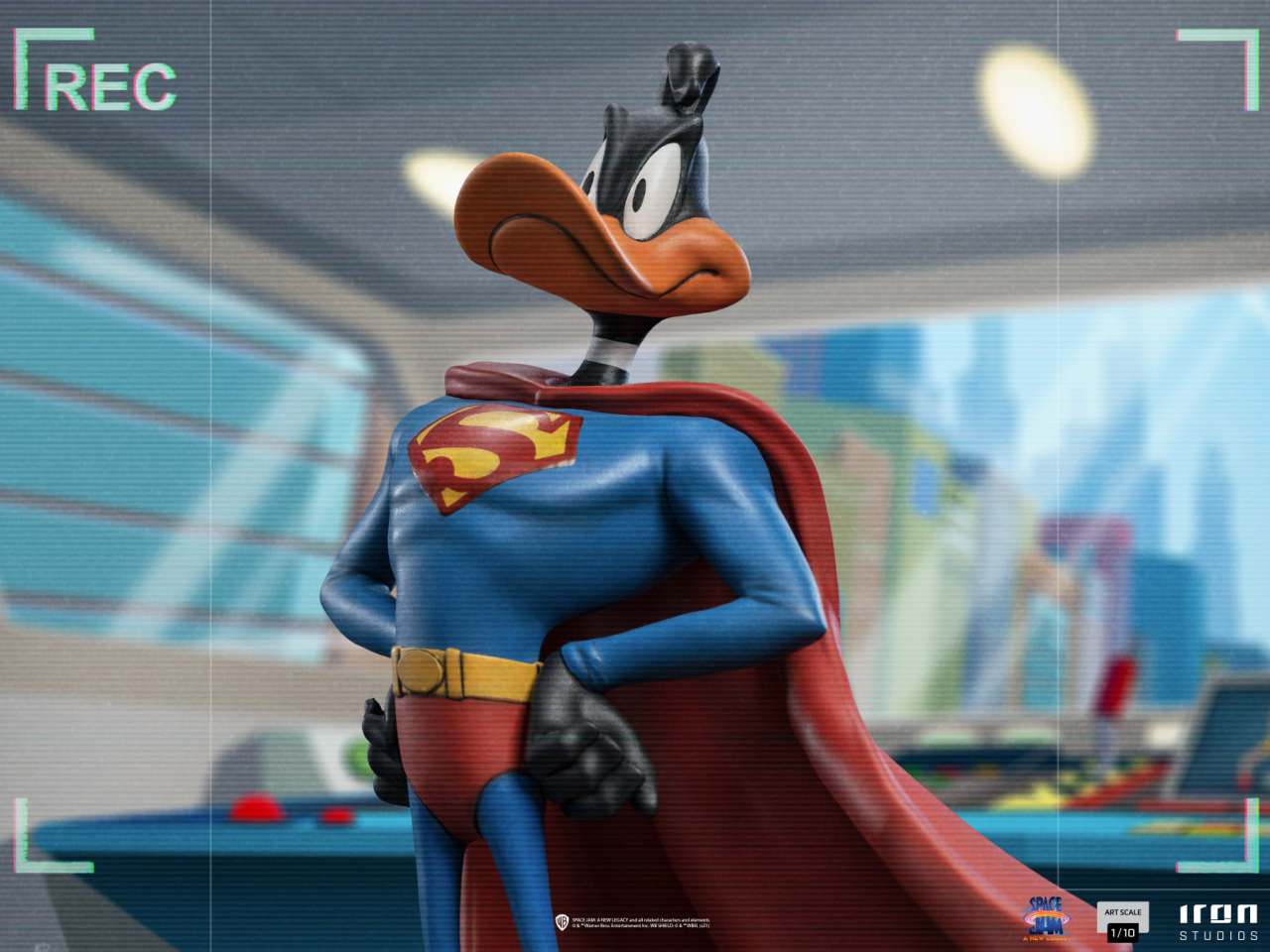 Space Jam 2 Duffy Duck Superman Statue 1/10 iron studios