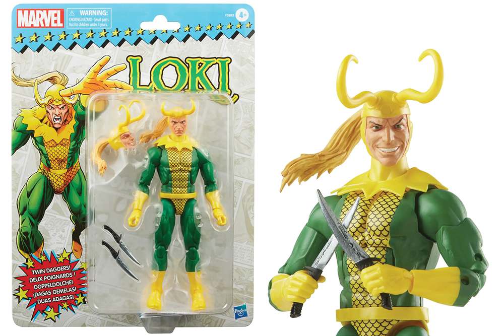Marvel Legends Vintage Loki Action Figure hasbro