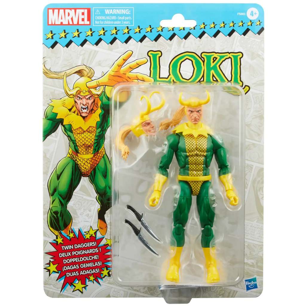Marvel Legends Vintage Loki Action Figure hasbro