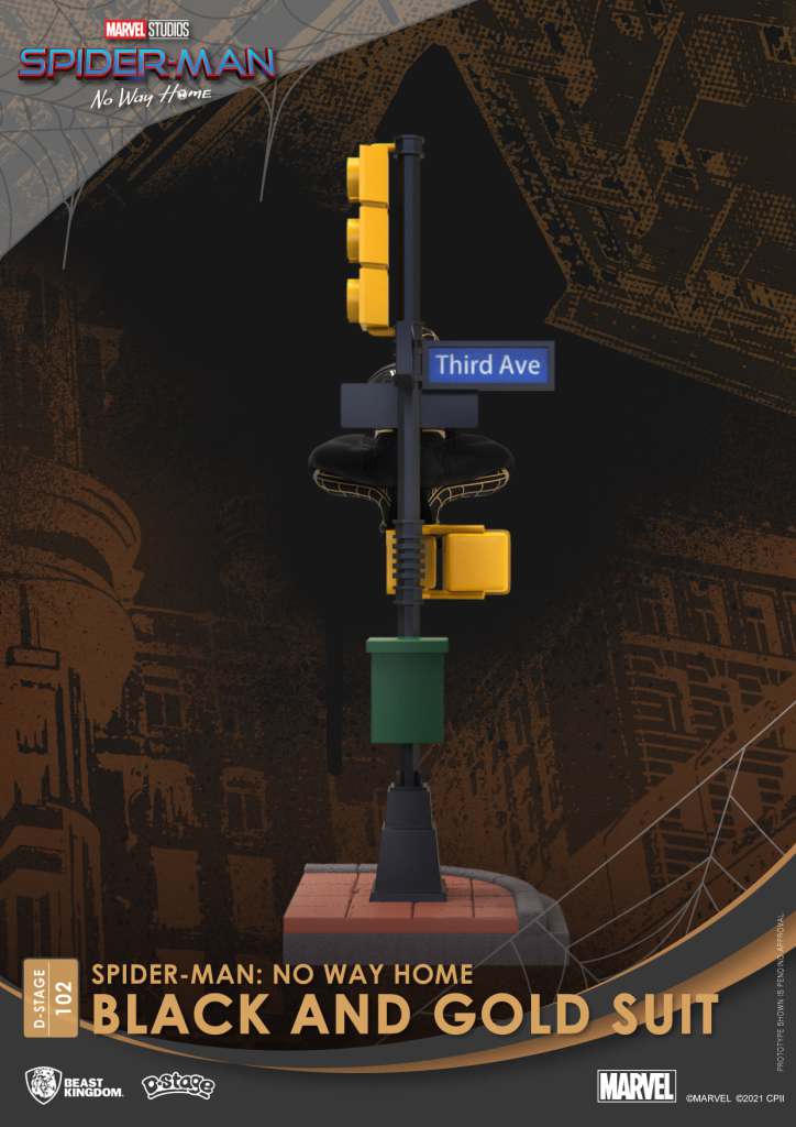 D-stage Spider-Man NWH Black/Gold Suit Figur beast kingdom
