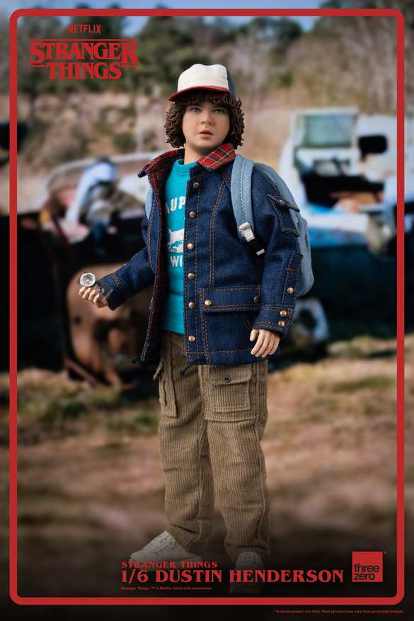 Stranger Things Dustin Henderson 1/6 Actionfigur threea toys/threezero