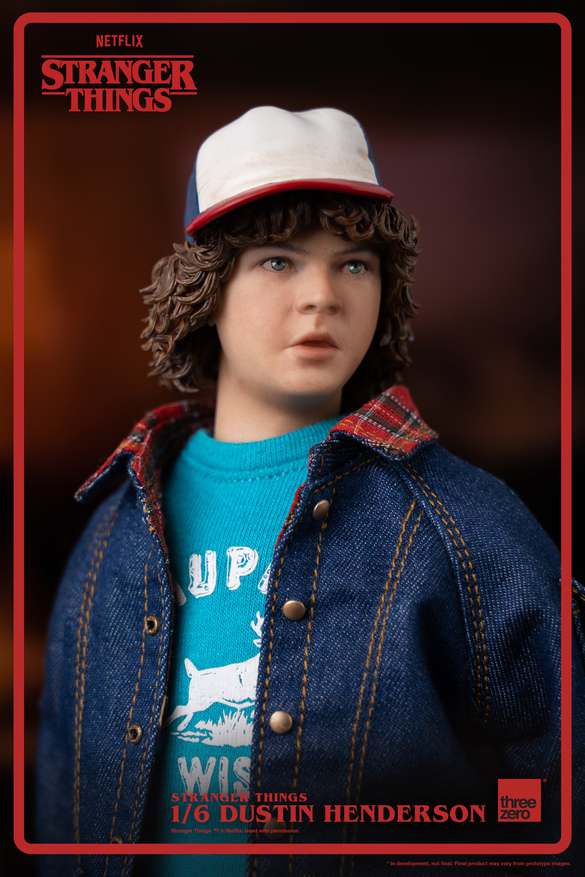 Stranger Things Dustin Henderson 1/6 Actionfigur threea toys/threezero