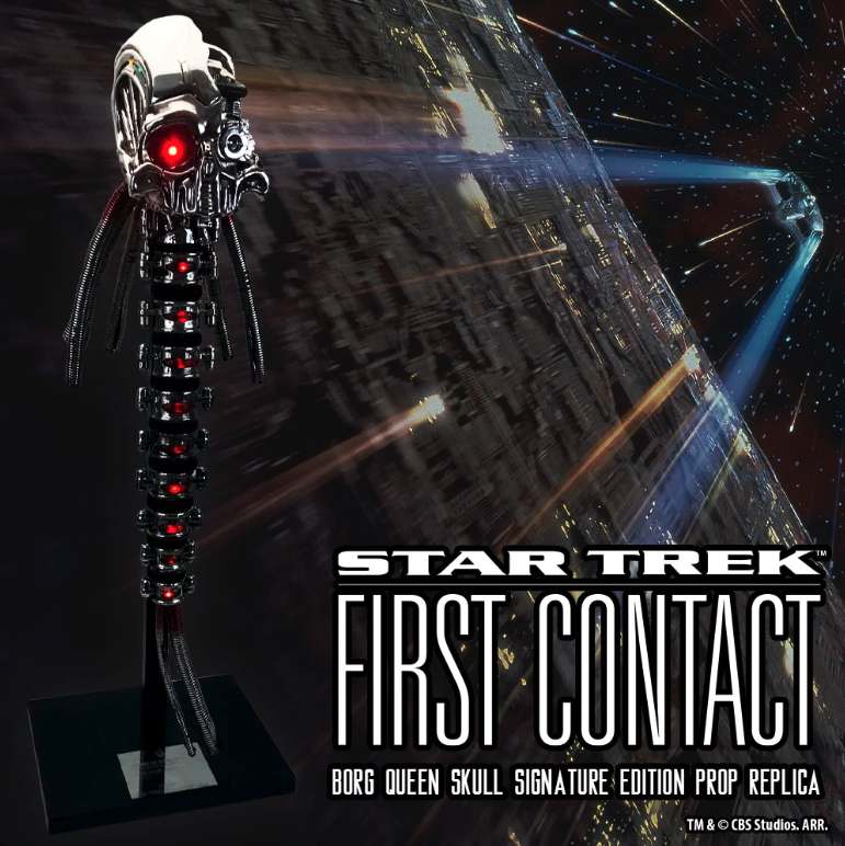 Star Trek FC Borg Queen Skull Ltd Prop Replica factory ent