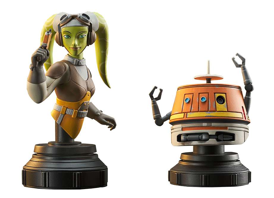 Star Wars Rebels Hera och Chopper Bust diamond select