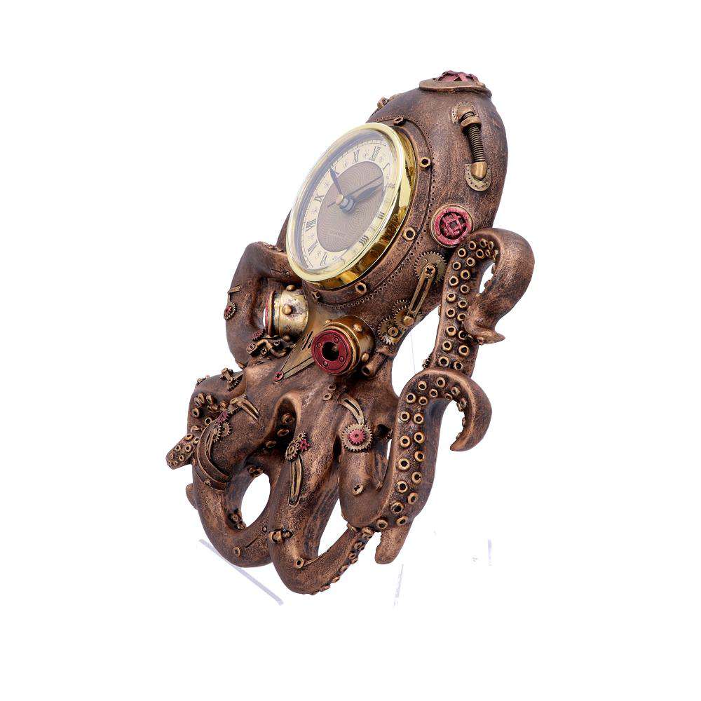 Steampunk Bläckfisk Squid Väggklocka - Unik Inredning nemesis now
