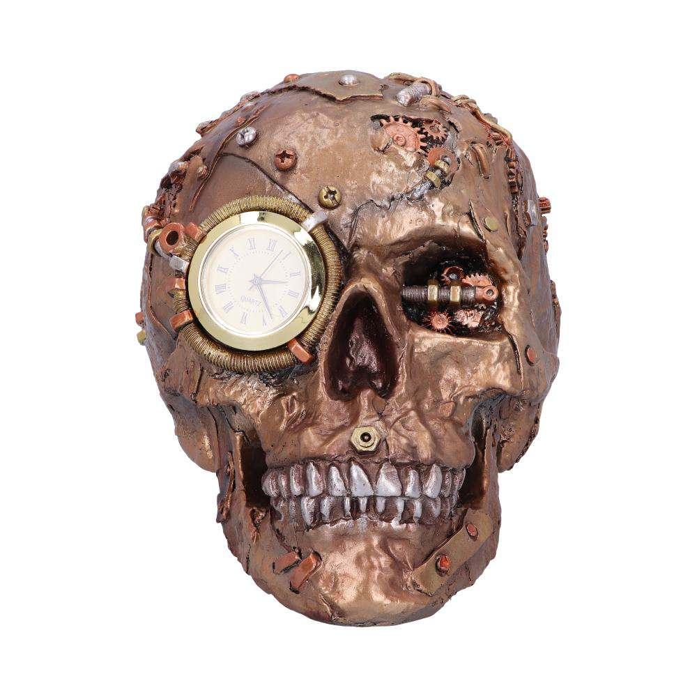 Steampunk Skull Klocka - Unik Dekoration nemesis now