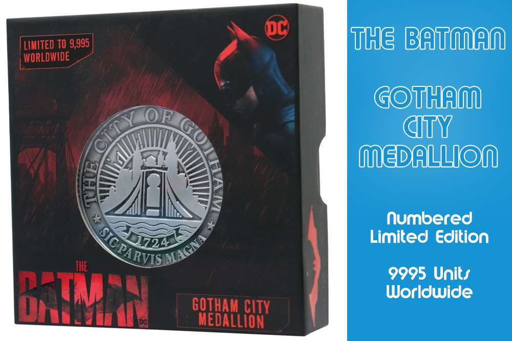 Batman Gotham Metal Medallion Limited Edition fanattik