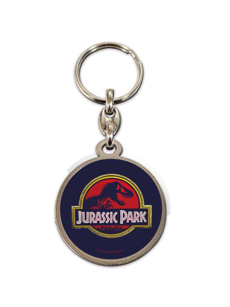Jurassic Park Film Logo Rund Metall Nyckelring sd toys