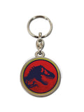 Jurassic Park Logotyp Rund Metall Nyckelring - Robotto