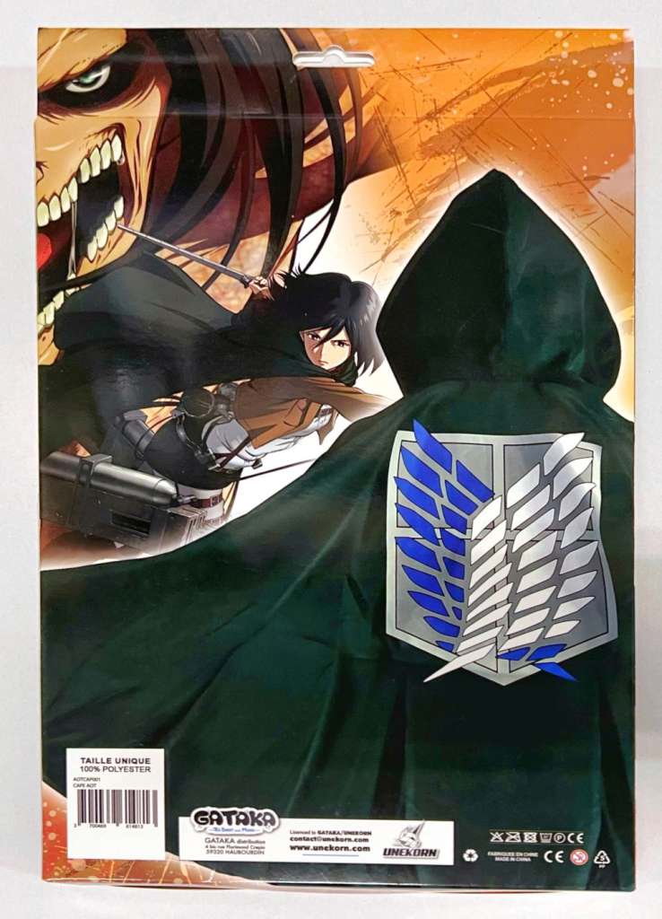 Attack on Titan Officiell Grön Cape unekorn