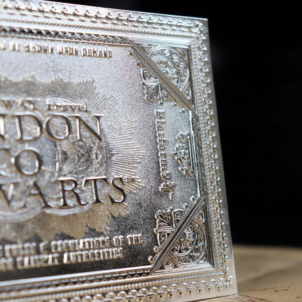 HP Hogwarts Express Biljett i Silverpläterad Design fanattik