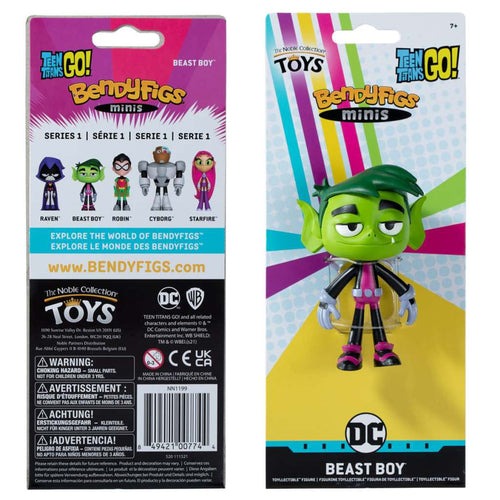 Teen Titans Go Beast Boy Mini Bendyfig noble collections