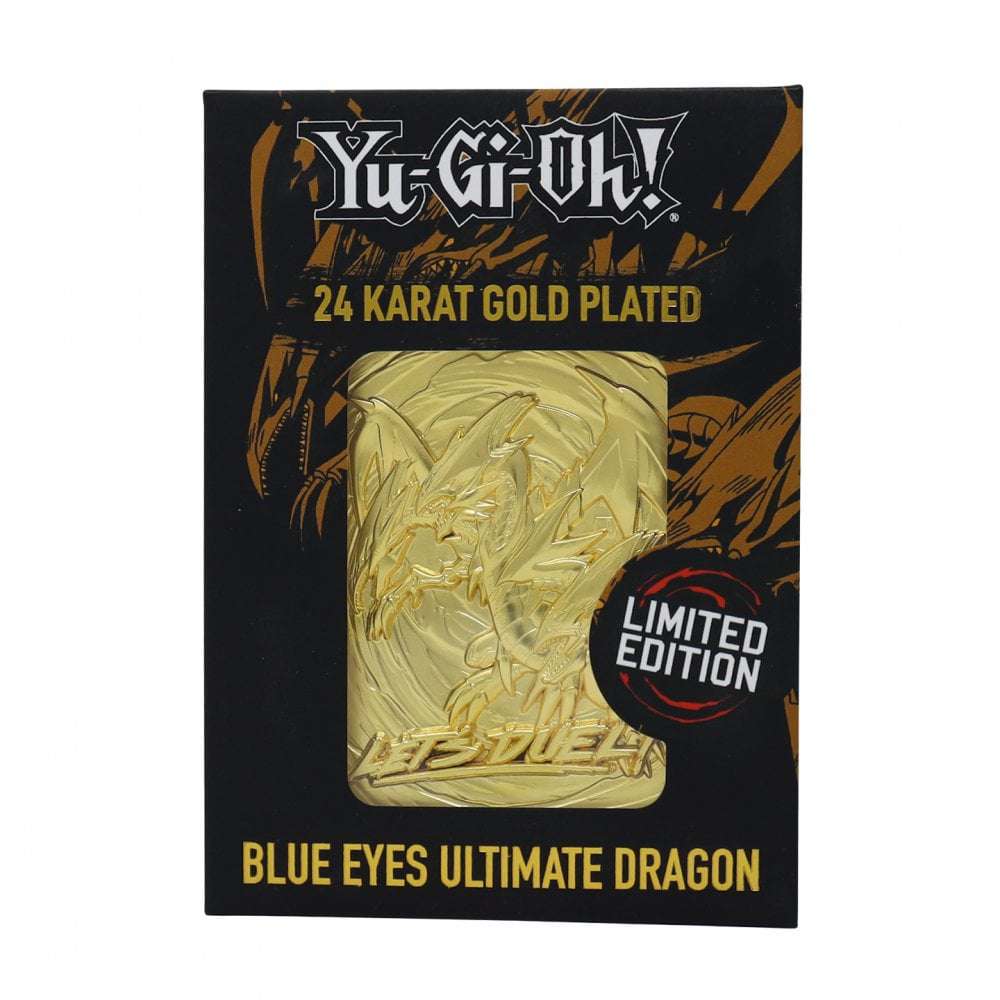 Yu-Gi-Oh! Limited Edition 24K Gold Blue Eyes Ultimate Dragon fanattik