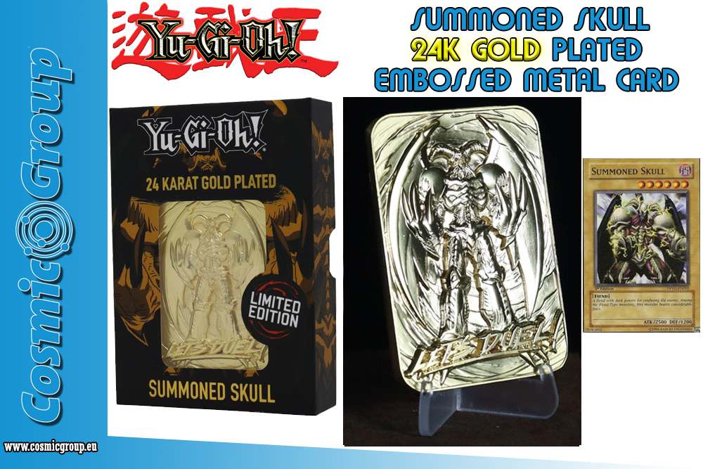 Yu-Gi-Oh! Limited Edition 24K Guldpläterad Summoned Skull fanattik
