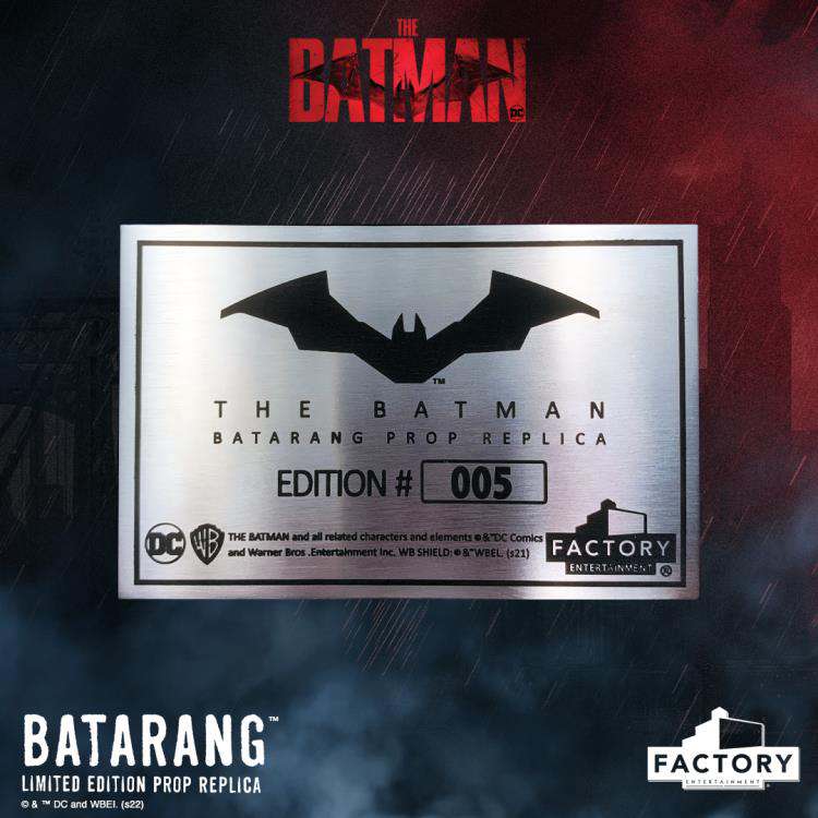 Batman Batarang Limited Edition Prop Replica factory ent