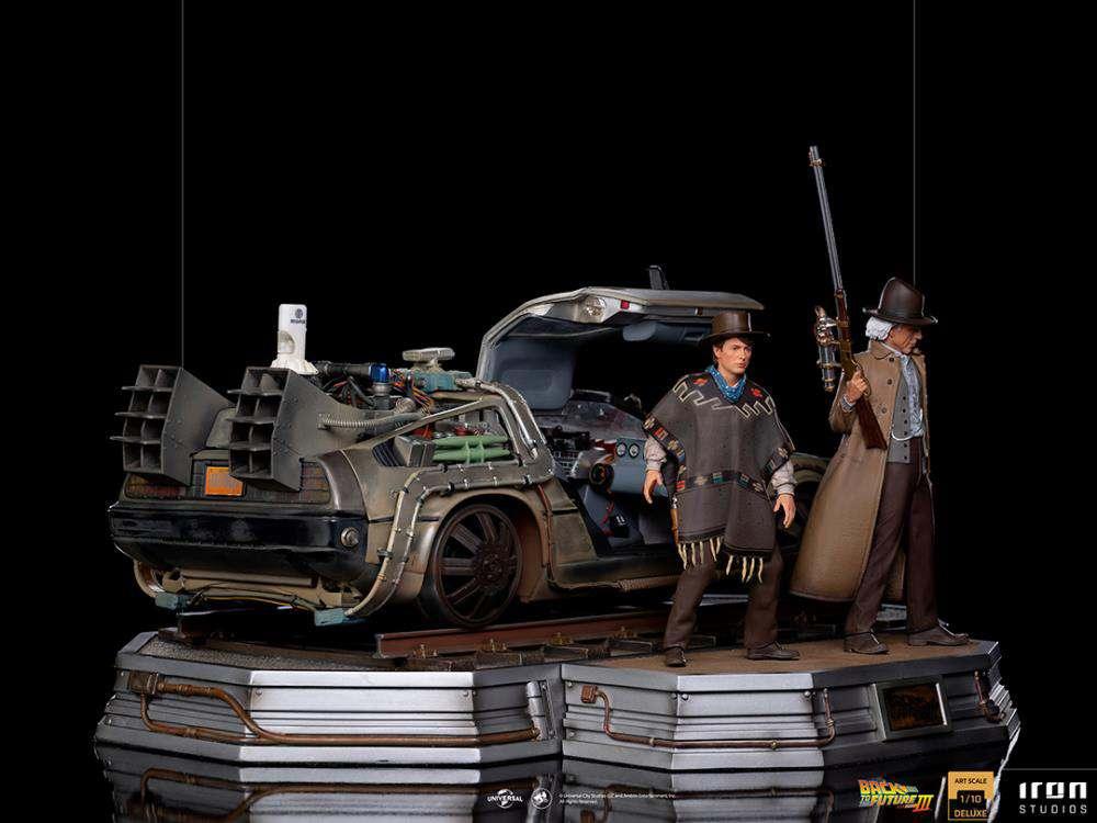 Bttf III DeLorean + Staty 1/10 Set - Robotto