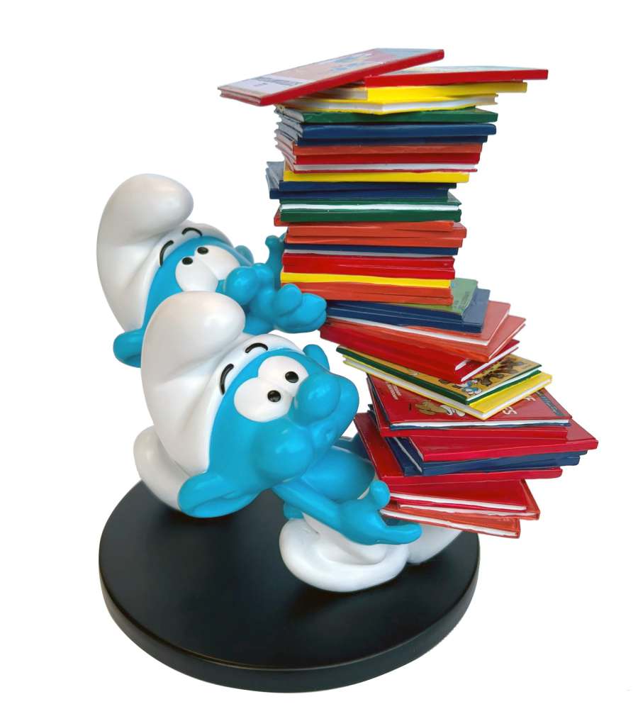 Smurfs Samling av Serietidningar Collector Figur plastoy
