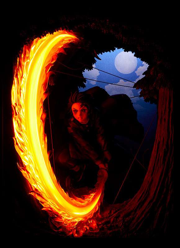 Demon Slayer Tanjiro Hinokami Kagura Figur goodsmile fr