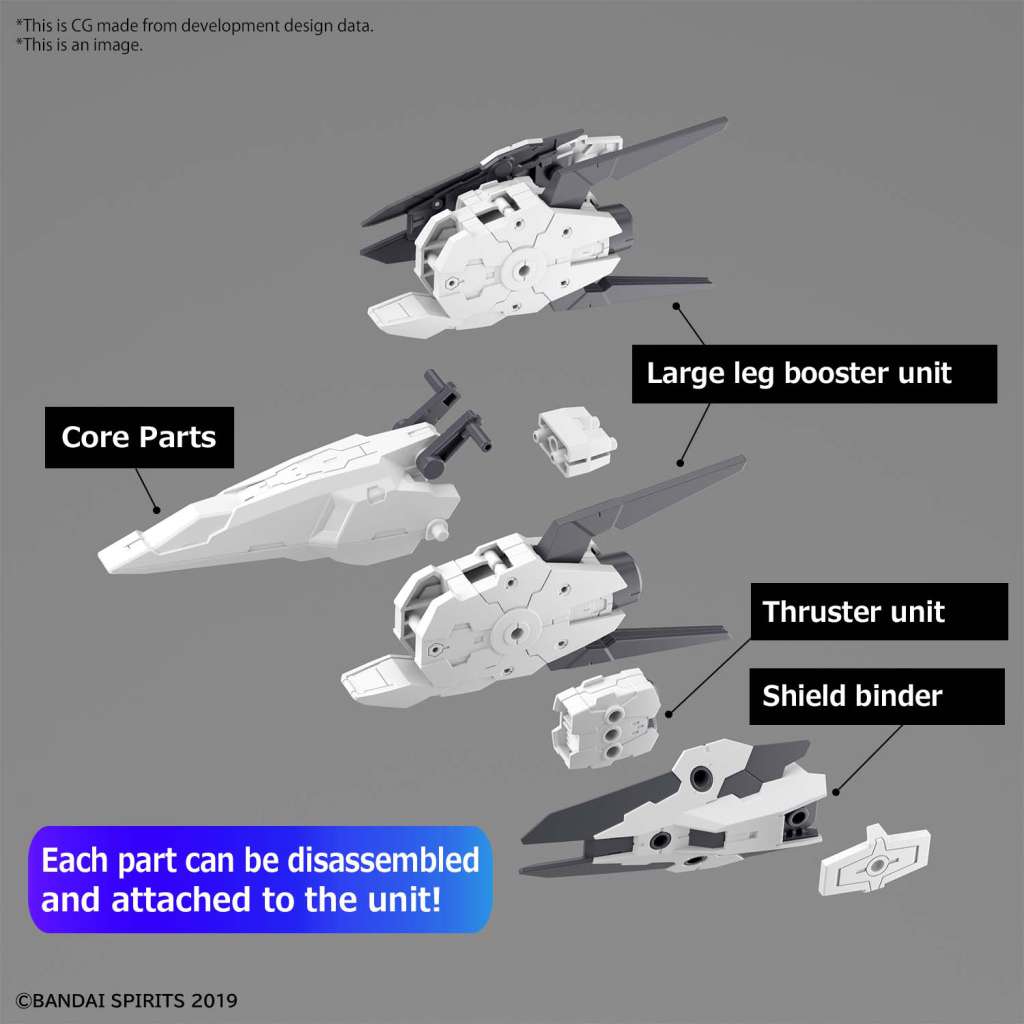 30mm Op Parts Set 9 Large Boost UN 1/144 - Förbättra Ditt Modellbygge bandai model kit gunpla